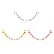 Single Cartilage Oval Flat Chain