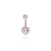 Halo Heart Belly Ring