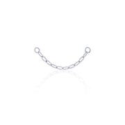 Single Cartilage Oval Flat Chain