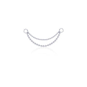 Double Cartilage Facetted Ball Chain