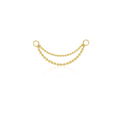Double Cartilage Facetted Ball Chain