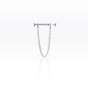 Cherry Blossom Flower Barbell Cartilage Chain