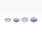 Three Opal Mini Clicker Hoop
